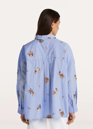 DEBORAH Blouse - BC49820263 - Blue Stripe