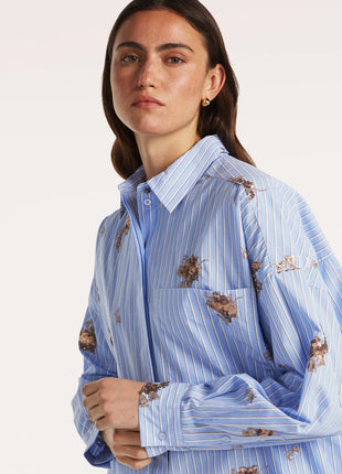 DEBORAH Blouse - BC49820263 - Blue Stripe