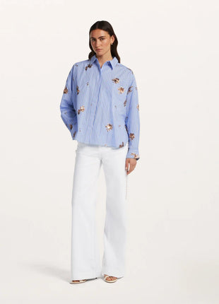 DEBORAH Blouse - BC49820263 - Blue Stripe