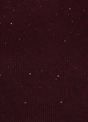 Sweater s/slve studs - F26.02539 - Merlot