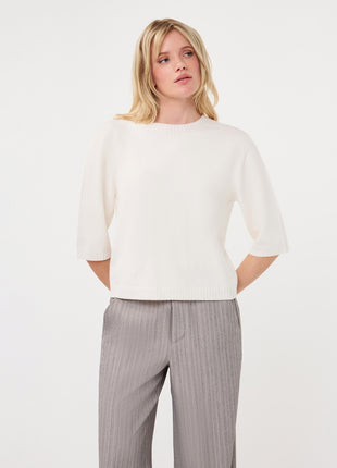 Sweater s/slve shldr details - F26.07504 - Grey