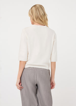 Sweater s/slve shldr details - F26.07504 - Grey