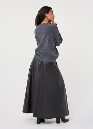 Sweater r/neck wool - F26.07522 - Dark Grey