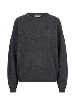 Sweater r/neck wool - F26.07522 - Dark Grey