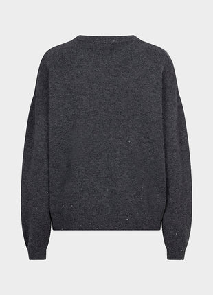 Sweater r/neck wool - F26.07522 - Dark Grey