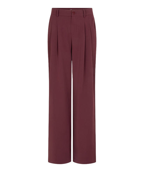 Trousers wide leg - F26.10502 - Merlot