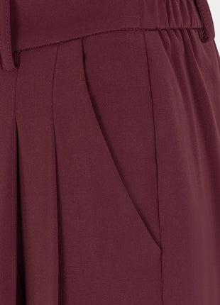 Trousers wide leg - F26.10502 - Merlot