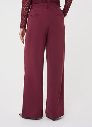 Trousers wide leg - F26.10502 - Merlot