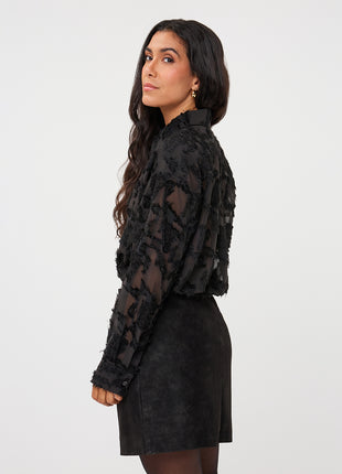 Blouse oversized basic plumetis - F26.15508 - Raspberry