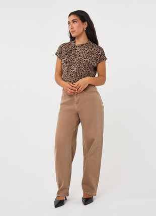 Top twist detail leopard - F26.30516 - Print