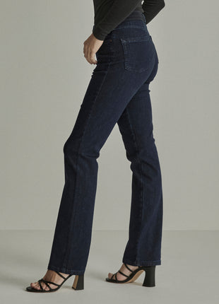 Para Mi Angie Elastic jeans in Pure Indigo met elastische visgraat-tailleband