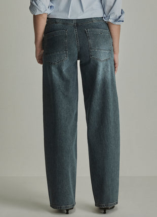 Jeans Becca Long Barrel Cacao Blue - Para Mi
