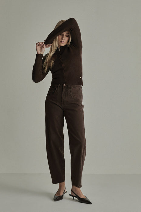 Jeans Coco Barrel Mocha Brown - Para Mi