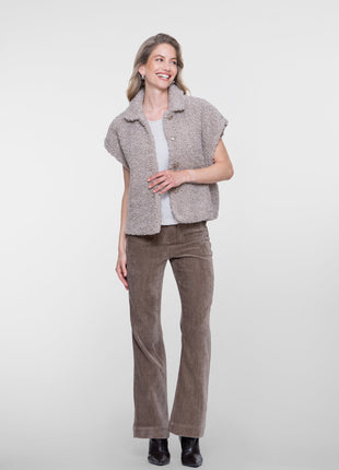 Geisha Gilet teddy sand - Lou Lou