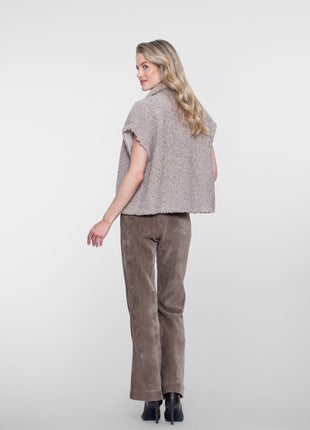 Geisha Gilet teddy sand - Lou Lou
