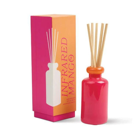 Geurstokjes in pot van glas - Hot Pink and Orange - Infrared Mango by Paddywax