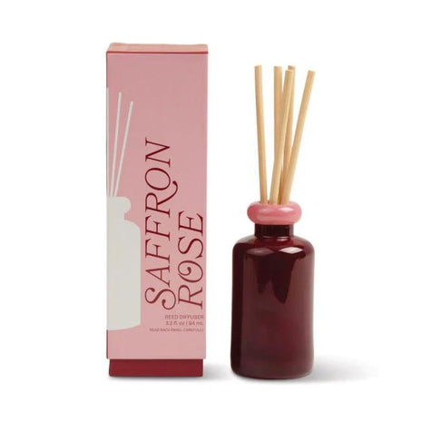 Geurstokjes in pot van glas - Red and Pink - Saffron Rose by Paddywax