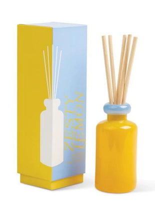 Geurstokjes in pot van glas - Yellow and Blue - Zesty Lemon by Paddywax
