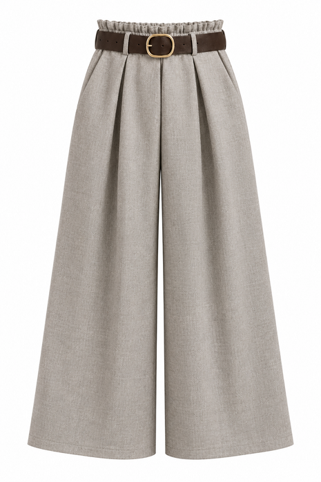 Broek - Culotte - Grijs/beige