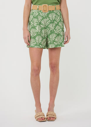 Shorts – Tropischer Print – Grün – HS26.14212