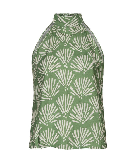 Top - Tropical print - Groen - HS26.14213