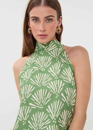 Top - Tropical Print - Grün - HS26.14213