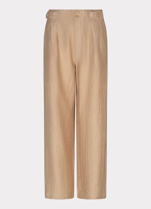 Hose - Weite Crinkle-Hose - Sand - HS26.14216