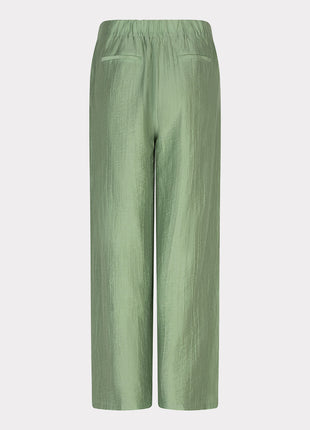 Pantalon - Tissu froissé large - Vert jungle - HS26.14216