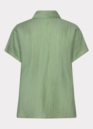 Bluse - Batwing Crinkle - Jungle Green - HS26.14218