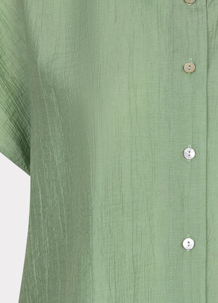 Bluse - Batwing Crinkle - Jungle Green - HS26.14218