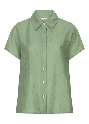 Bluse - Batwing Crinkle - Jungle Green - HS26.14218