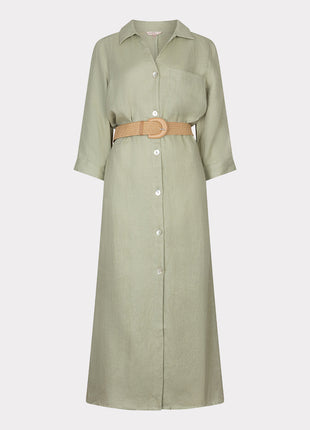 Robe longue ceinture lin - HS26.28228