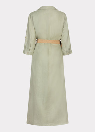 Robe longue ceinture lin - HS26.28228