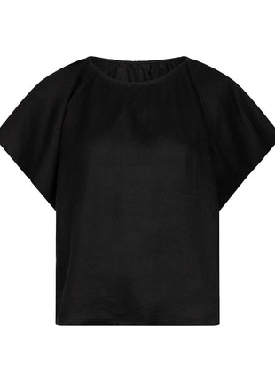 Bluse Rückendetail Leinen – HS26.28230