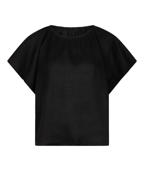 Blouse back detail linen - HS26.28230