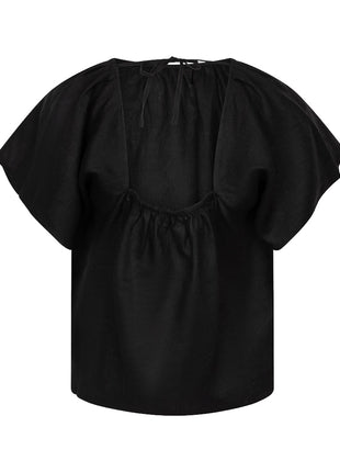 Bluse Rückendetail Leinen – HS26.28230