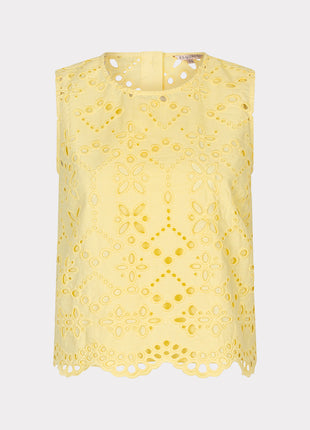 Haut sans manches/sans bretelles broderie anglaise - HS26.28238