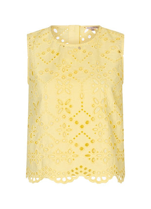 Haut sans manches/sans bretelles broderie anglaise - HS26.28238