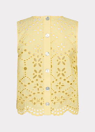 Haut sans manches/sans bretelles broderie anglaise - HS26.28238