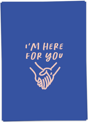 Troostkaart I'm here for you - Kaart Blanche