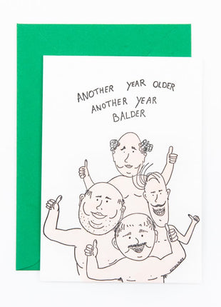 Studio Flash letterpress wenskaart Another year balder