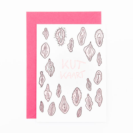Studio Flash letterpress wenskaart Kutkaart
