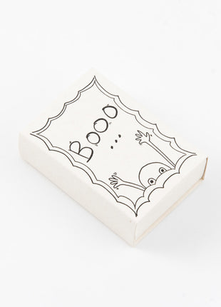 Keramisch spookje Booo met papierrolletje