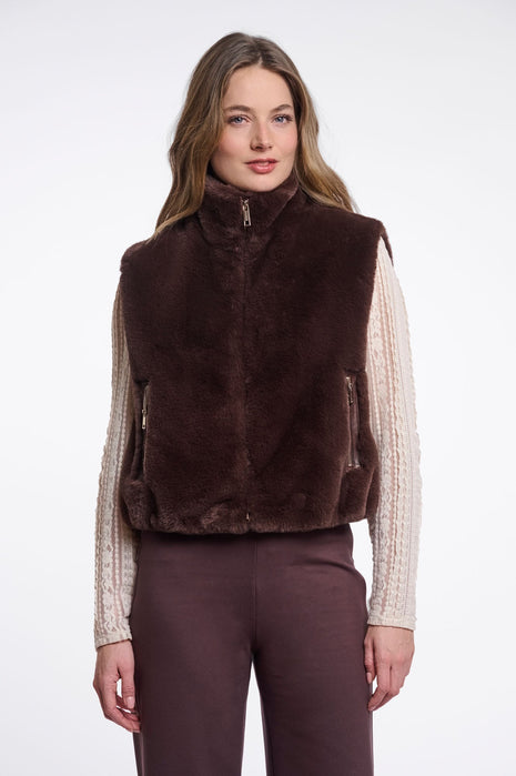 Gilet Nikki Coffee roast - Rino & Pelle