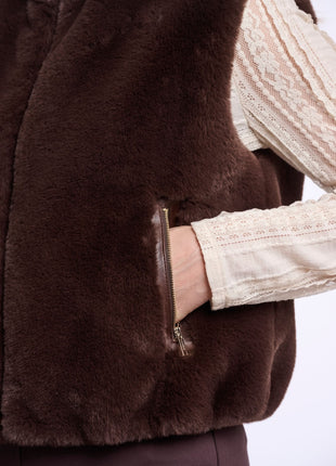 Gilet Nikki Coffee roast - Rino & Pelle
