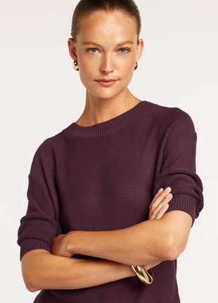 Penelope pullover Dark Berry - Beaumont