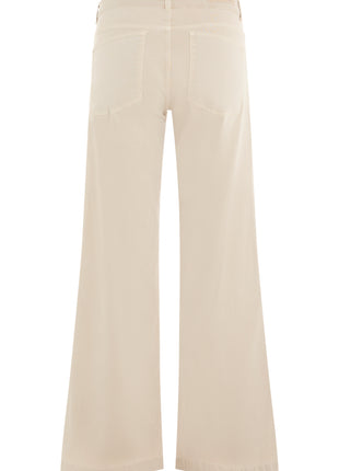 Jeans Cloë - Coupe large - Crème
