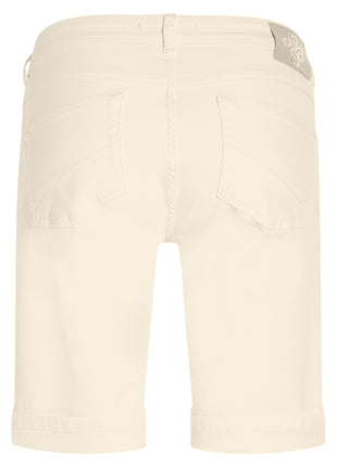 Short en jean Lyndsey - Taille haute - Blanc