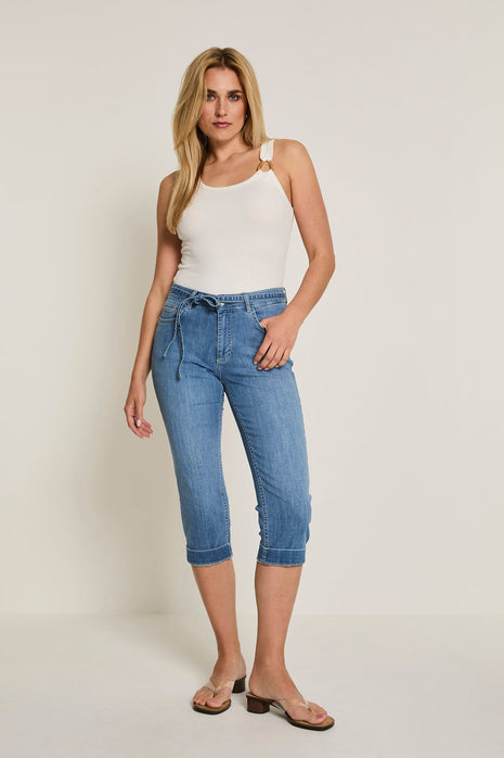 Jean Capri Grace - Taille haute - River Blue