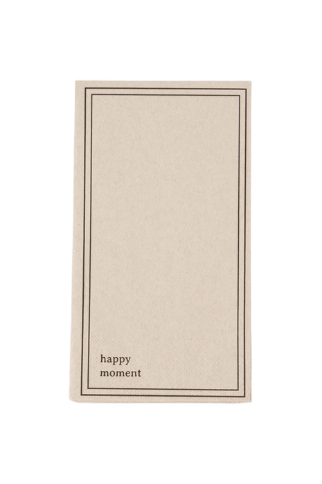 Servetten rechthoek happy moment - zand/antracietgrijs by Zusss
